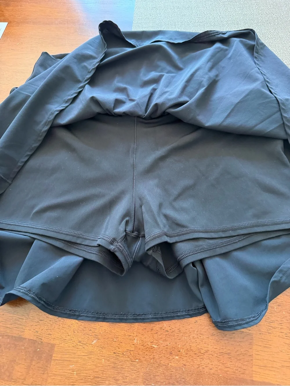 Aerie Skirt in black with built in shorts